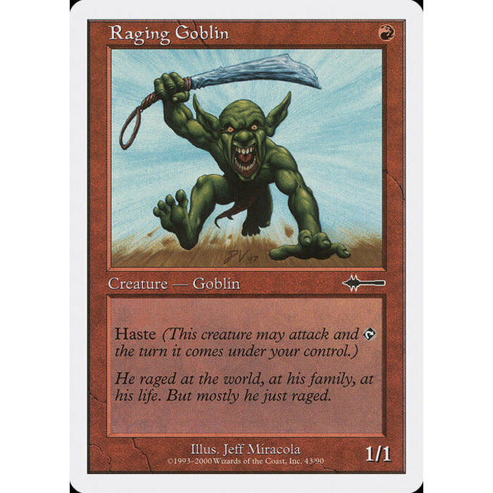 Magic: The Gathering Raging Goblin (043) Moderately Played