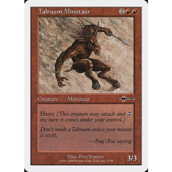 Magic: The Gathering Talruum Minotaur (047) Moderately Played