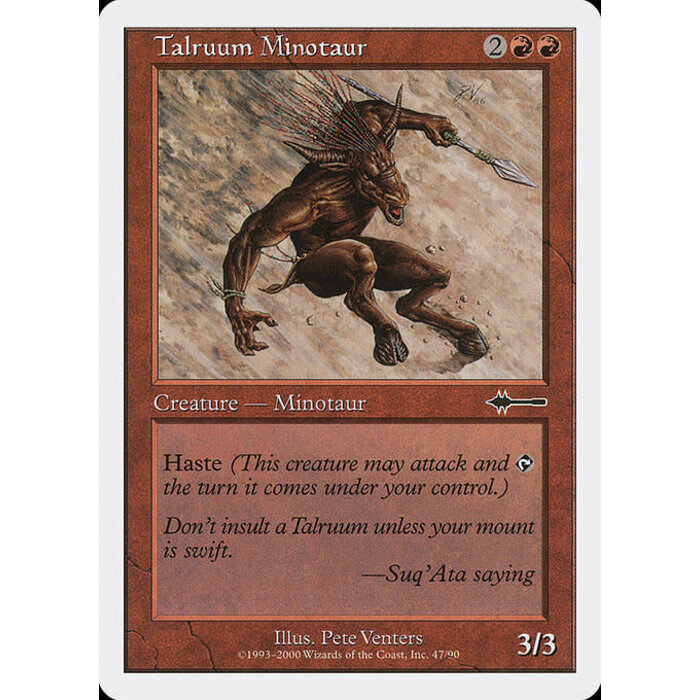 Magic: The Gathering Talruum Minotaur (047) Moderately Played