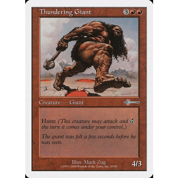 Magic: The Gathering Thundering Giant (049) Moderately Played