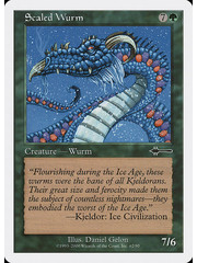 Magic: The Gathering Scaled Wurm (062) Moderately Played