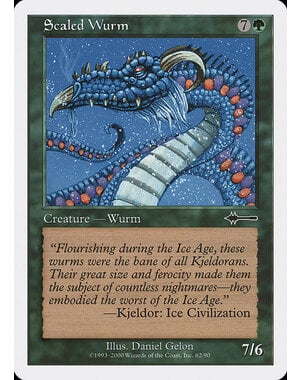 Magic: The Gathering Scaled Wurm (062) Moderately Played