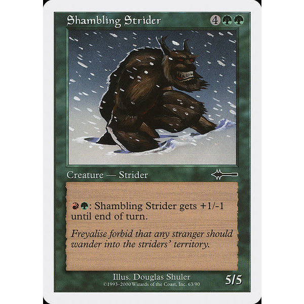 Magic: The Gathering Shambling Strider (063) Moderately Played