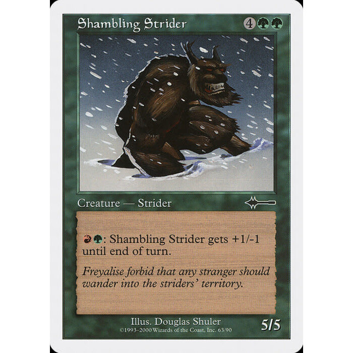Magic: The Gathering Shambling Strider (063) Moderately Played