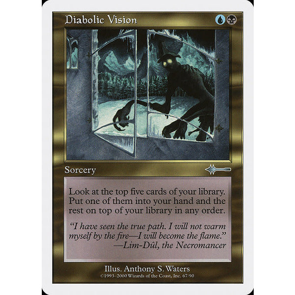 Magic: The Gathering Diabolic Vision (067) Moderately Played