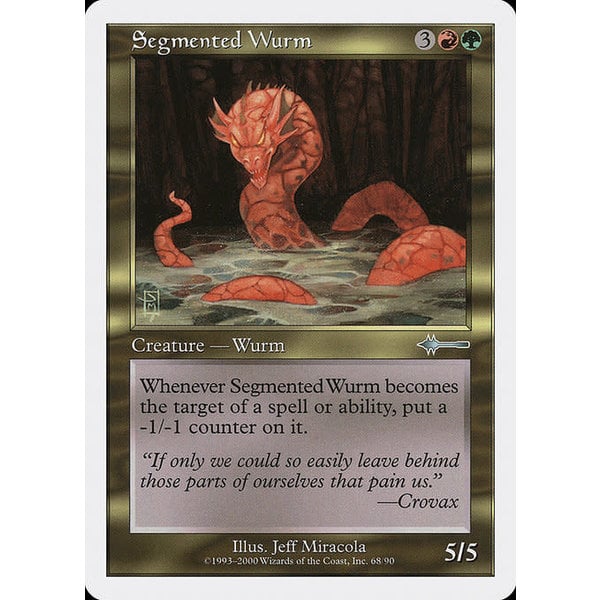 Magic: The Gathering Segmented Wurm (068) Moderately Played