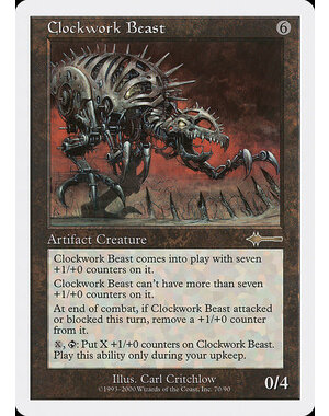 Magic: The Gathering Clockwork Beast (070) Moderately Played