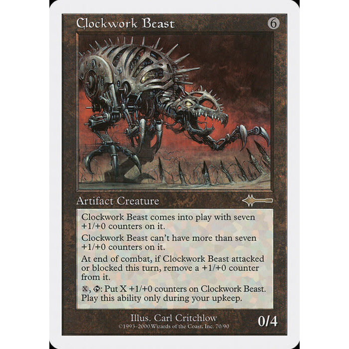 Magic: The Gathering Clockwork Beast (070) Moderately Played