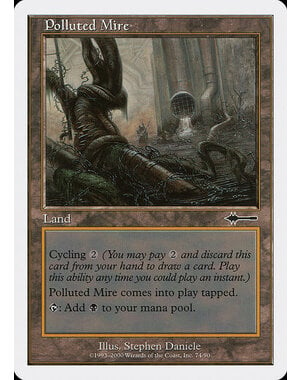 Magic: The Gathering Polluted Mire (074) Moderately Played