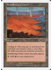 Magic: The Gathering Smoldering Crater (077) Moderately Played