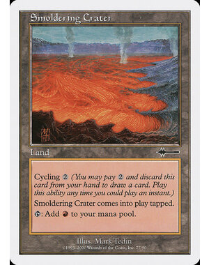 Magic: The Gathering Smoldering Crater (077) Moderately Played