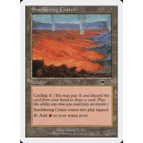 Magic: The Gathering Smoldering Crater (077) Moderately Played