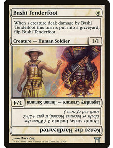 Magic: The Gathering Bushi Tenderfoot // Kenzo the Hardhearted (002) Damaged