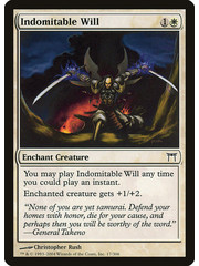Magic: The Gathering Indomitable Will (017) Damaged