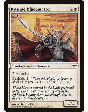 Magic: The Gathering Kitsune Blademaster (025) Moderately Played