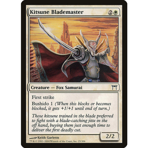 Magic: The Gathering Kitsune Blademaster (025) Moderately Played