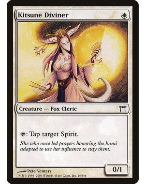 Magic: The Gathering Kitsune Diviner (026) Moderately Played Foil