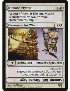 Magic: The Gathering Kitsune Mystic // Autumn-Tail, Kitsune Sage (028) Heavily Played