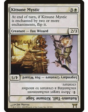 Magic: The Gathering Kitsune Mystic // Autumn-Tail, Kitsune Sage (028) Heavily Played