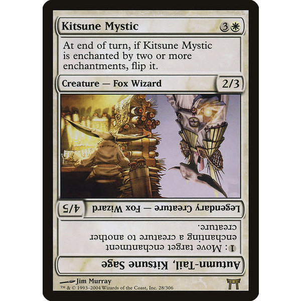 Magic: The Gathering Kitsune Mystic // Autumn-Tail, Kitsune Sage (028) Heavily Played