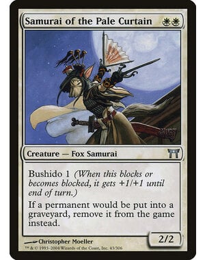 Magic: The Gathering Samurai of the Pale Curtain (043) Heavily Played Foil