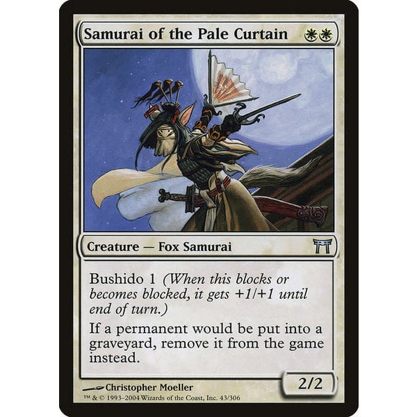 Magic: The Gathering Samurai of the Pale Curtain (043) Heavily Played Foil