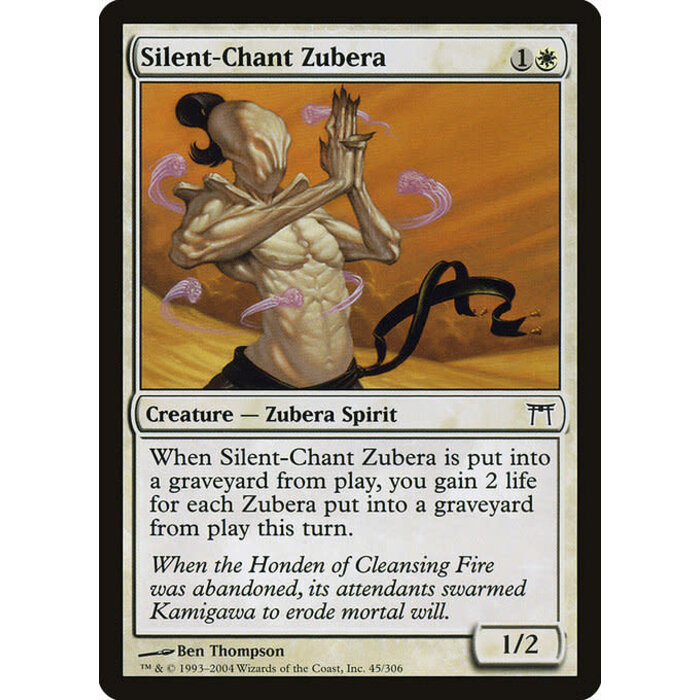 Magic: The Gathering Silent-Chant Zubera (045) Moderately Played