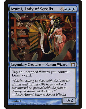 Magic: The Gathering Azami, Lady of Scrolls (052) Heavily Played