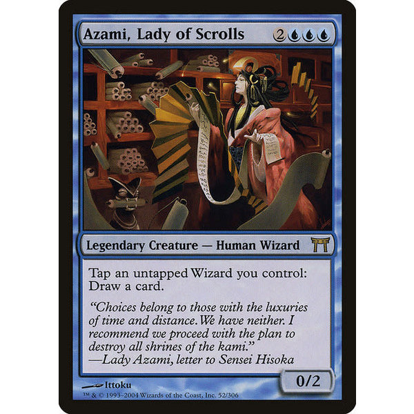 Magic: The Gathering Azami, Lady of Scrolls (052) Heavily Played