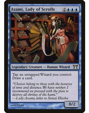 Magic: The Gathering Azami, Lady of Scrolls (052) Lightly Played Foil