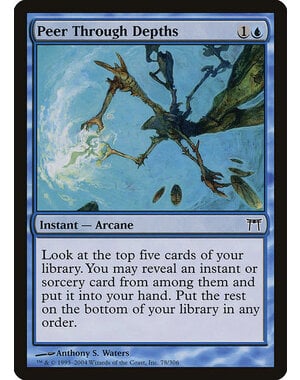 Magic: The Gathering Peer Through Depths (078) Moderately Played