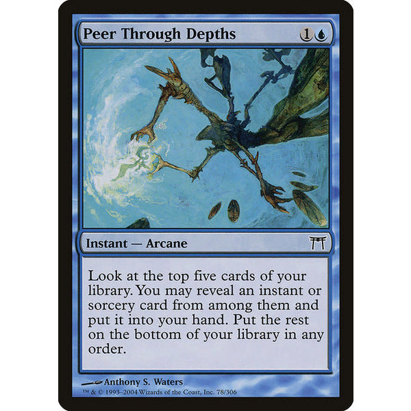 Magic: The Gathering Peer Through Depths (078) Moderately Played