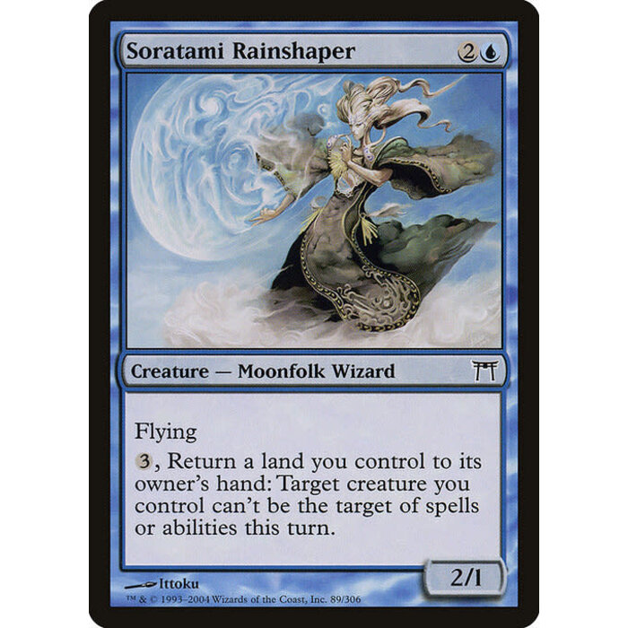 Magic: The Gathering Soratami Rainshaper (089) Heavily Played