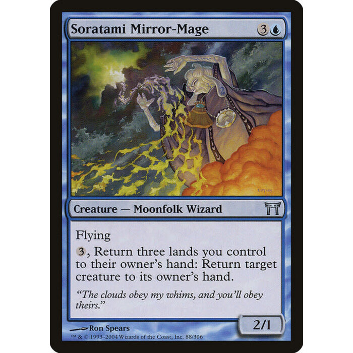 Magic: The Gathering Soratami Mirror-Mage (088) Heavily Played