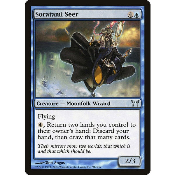 Magic: The Gathering Soratami Seer (091) Heavily Played