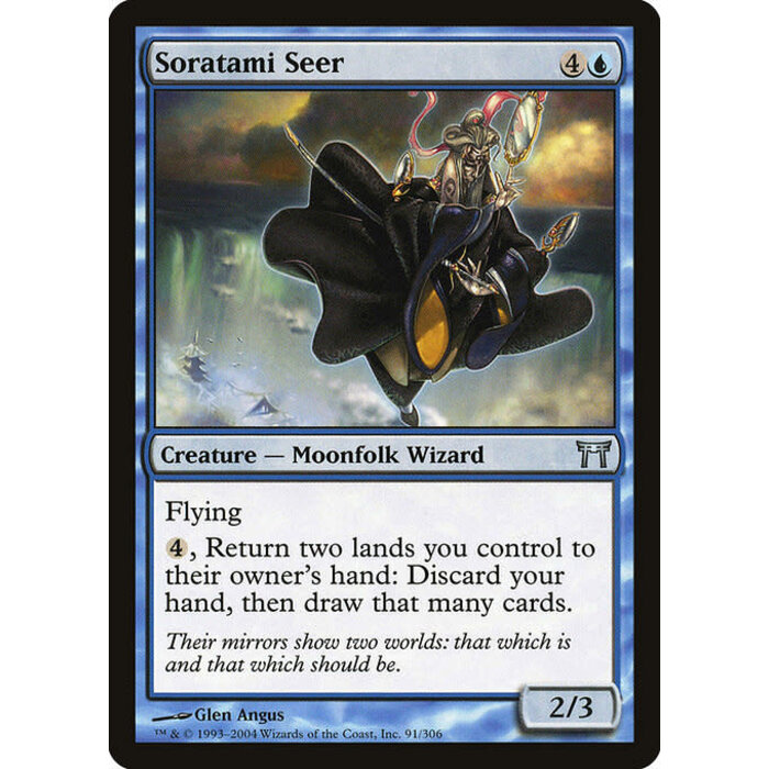 Magic: The Gathering Soratami Seer (091) Heavily Played