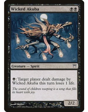 Magic: The Gathering Wicked Akuba (150) Damaged