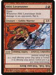 Magic: The Gathering Akki Lavarunner // Tok-Tok, Volcano Born (153) Heavily Played