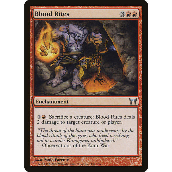 Magic: The Gathering Blood Rites (159) Heavily Played