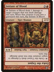 Magic: The Gathering Initiate of Blood // Goka the Unjust (173) Heavily Played