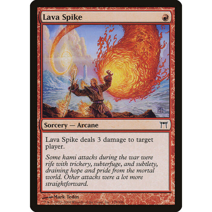 Magic: The Gathering Lava Spike (178) Heavily Played
