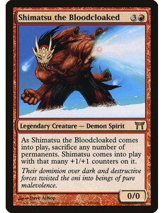 Magic: The Gathering Shimatsu the Bloodcloaked (186) Damaged