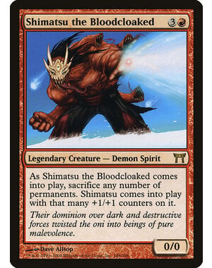 Magic: The Gathering Shimatsu the Bloodcloaked (186) Damaged