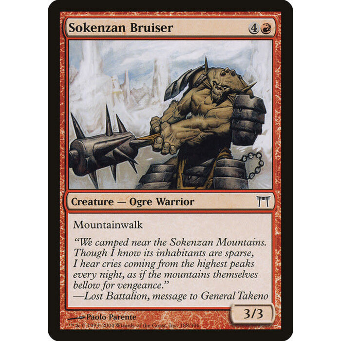 Magic: The Gathering Sokenzan Bruiser (188) Heavily Played