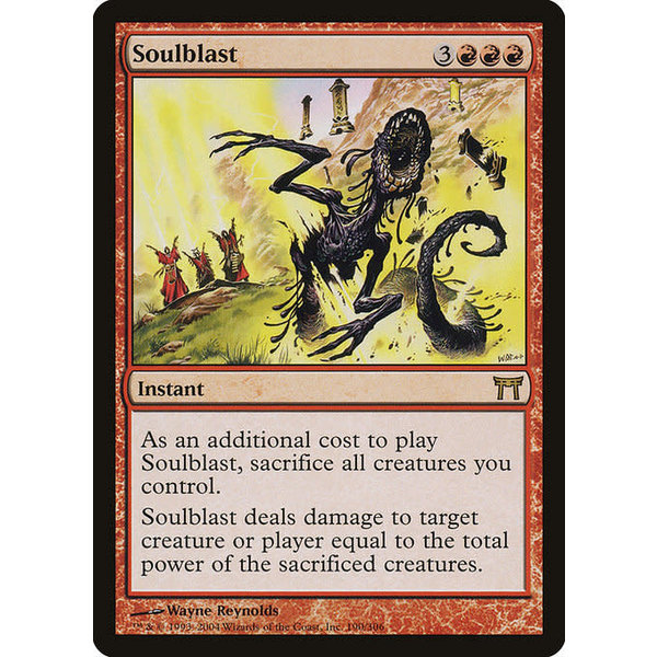 Magic: The Gathering Soulblast (190) Heavily Played Foil