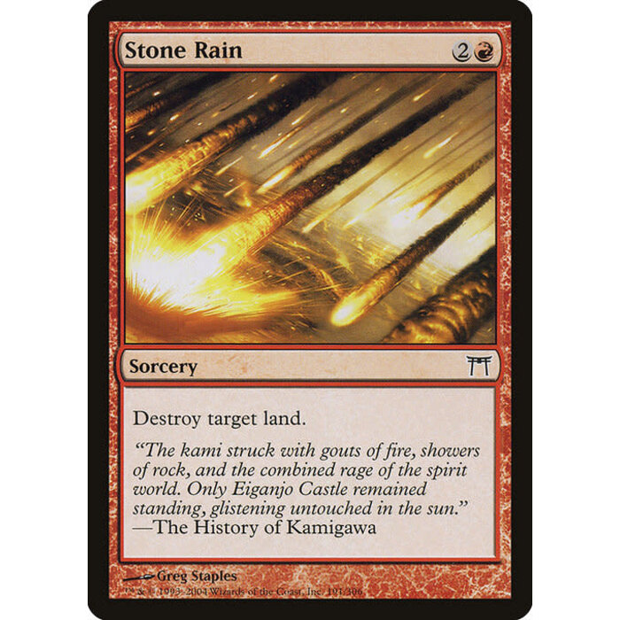 Magic: The Gathering Stone Rain (191) Lightly Played