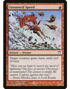 Magic: The Gathering Unnatural Speed (197) Damaged