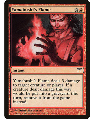 Magic: The Gathering Yamabushi's Flame (198) Damaged