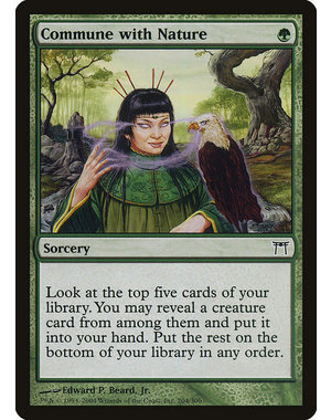 Magic: The Gathering Commune with Nature (204) Heavily Played