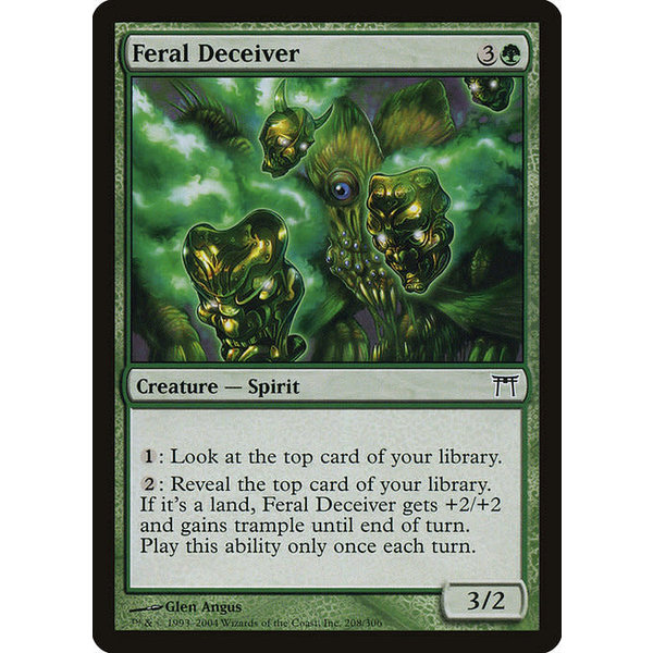 Magic: The Gathering Feral Deceiver (208) Heavily Played